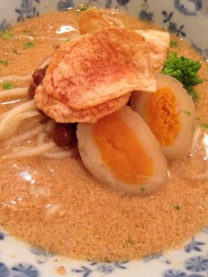 VEGAN"TAN TAN MEN"
(Do`t use five pungent roots "in Buddhism or Taoism") at Saizencyuka anzu in Nagoya