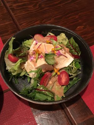 Tofu salad at Saizencyuka anzu in Nagoya