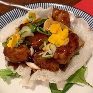 Soy “meat” at Saizencyuka anzu in Nagoya