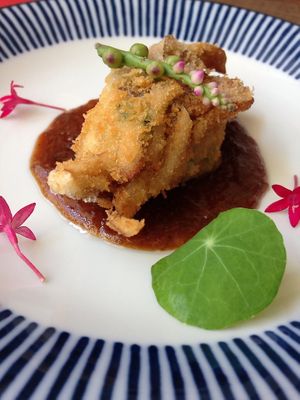 VEGAN GURUTENFREE FRIED OYSTER
(SOURCE OF THE MUSHROOM) at Saizencyuka anzu in Nagoya