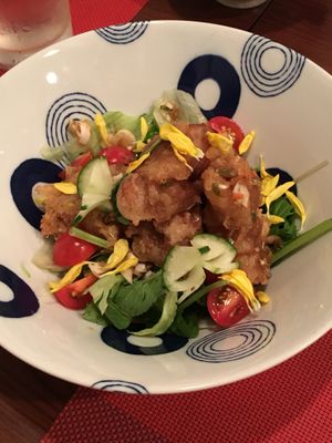 Soy "Pork” and veggies at Saizencyuka anzu in Nagoya