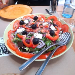Greek salad at Taberna La Buganvilla in Algeciras