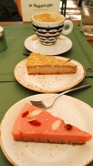 cheesecakes nom nom nom at Taberna La Buganvilla in Algeciras