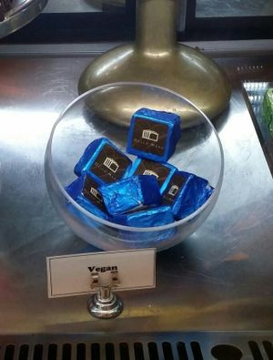 vegan brownies at Dello Mano in Brisbane