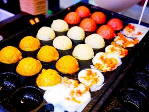 vegan octopus balls at Tian Zhi Yu - Heaven Driven Vegan in Kaohsiung