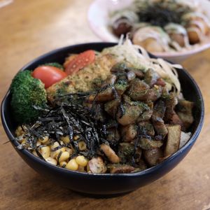mushroom donburi at Tian Zhi Yu - Heaven Driven Vegan in Kaohsiung