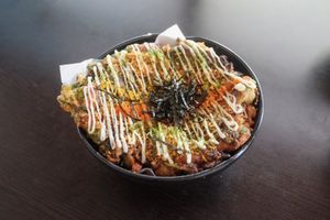 Okonomiyaki at Tian Zhi Yu - Heaven Driven Vegan in Kaohsiung