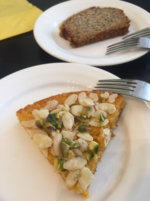 Orange, polenta & pistachio cake
Lemon & poppy seed cake at Retreat Kitchen in Richmond Upon Thames