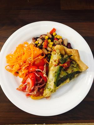 Quiche and Small Salad Plate  at Retreat Kitchen in Richmond Upon Thames