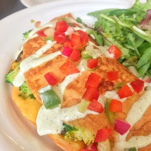 Chickpea omelette at Retreat Kitchen in Richmond Upon Thames