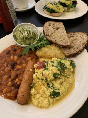 Vegan breakfast plate - not good... at Retreat Kitchen in Richmond Upon Thames