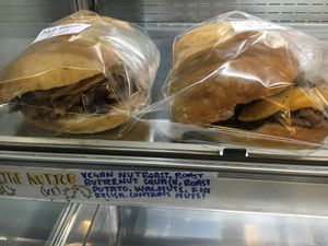 Vegan paninis  at Cafe 164 in Leeds