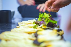 Vegan and vegetarian options are available at Cafe 164, including sandwiches, salads and soup. Munro House, Leeds. Bread freshly baked every day. at Cafe 164 in Leeds