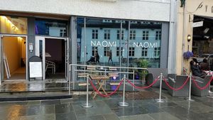 outside at Naomi Restaurant & Bar in Bergen