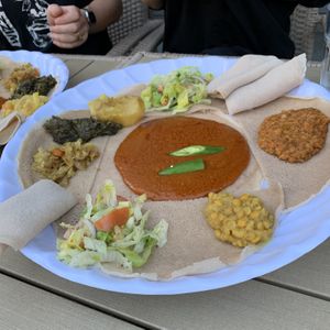 Vegan platter at Naomi Restaurant & Bar in Bergen