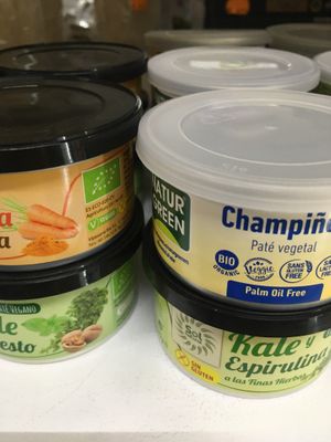 Vegan spreads  at Herbolario El Alquimista in Lanzarote