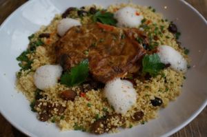 Pastilla d’aubergine at Hope in Paris