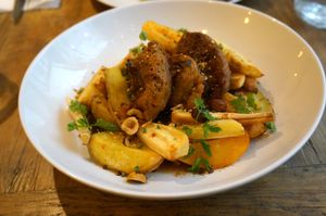 Escalope marinée (fall menu 2017) at Hope in Paris