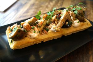 Potato Waffle (appetizer) at Hope in Paris