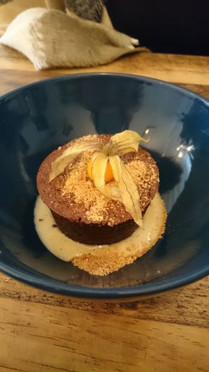 Chocolate moelleux: utterly delicious! at Hope in Paris