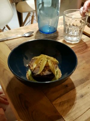 Chocolate brownie  at Hope in Paris