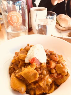 Curry bowl at Plant Matter Cafe in London