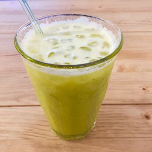 Basil juice at Simple - Smart Food Bar in Mallorca