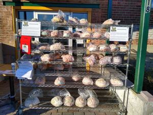 Community bread. Those in need can take, those who want to buy or donate put $ in the box at Rock Hill Bakehouse Cafe in Glens Falls