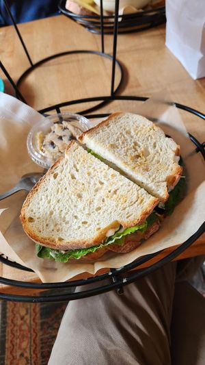 Game Changer Sandwich (BLT) with a side of cookie dough at Rock Hill Bakehouse Cafe in Glens Falls