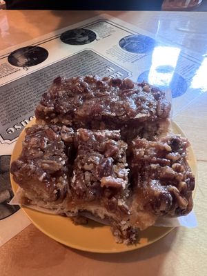 Caramel nutty dessert goodness   at Rock Hill Bakehouse Cafe in Glens Falls