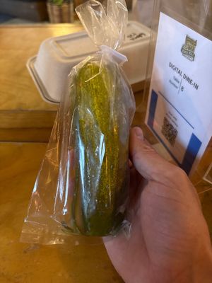 Side pickle   at Rock Hill Bakehouse Cafe in Glens Falls