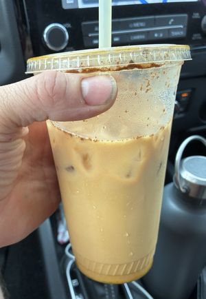 Turmeric Latte to go 🤤  at Rock Hill Bakehouse Cafe in Glens Falls