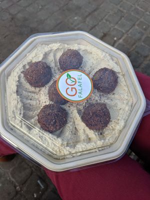 Falafel platter at Go Falafel - Deansgate in Manchester