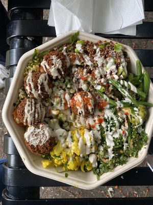   at Go Falafel - Deansgate in Manchester