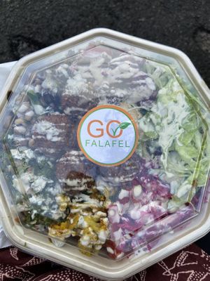 Salad box 💚💚💚  at Go Falafel - Deansgate in Manchester