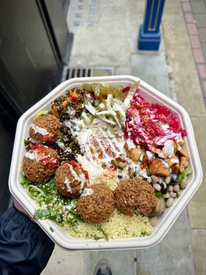 Falafel lunch box 🧆   at Go Falafel - Deansgate in Manchester