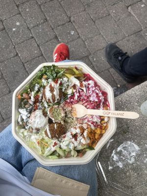   at Go Falafel - Deansgate in Manchester