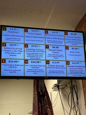 Menu  at IndianStyle in Billerica