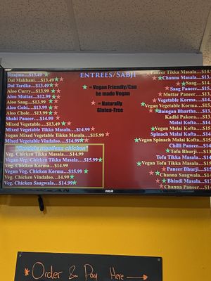 Entrees  at IndianStyle in Billerica