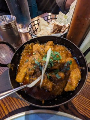 Vegan chikken kahrahi #Veganuary at MyLahore in Manchester