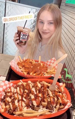Loaded shoestring fries with Italian sauce (regular)
HSP loaded fries (Large) at Lord of the Fries - Hindley St in Adelaide