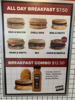 Breakfast   at Lord of the Fries - Hindley St in Adelaide