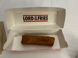 Lobster curry roll. Pretty tasty!  at Lord of the Fries - Hindley St in Adelaide