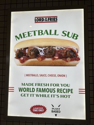 New meatball sub!  at Lord of the Fries - Hindley St in Adelaide
