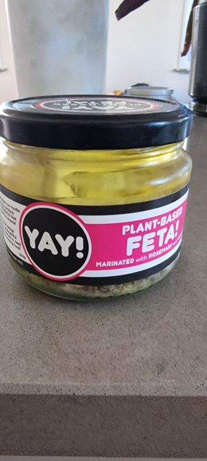 Delicious cruelty free feta at Yay Foods in Melbourne