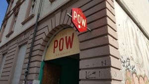 Entry at Cafe Pow in Freiburg
