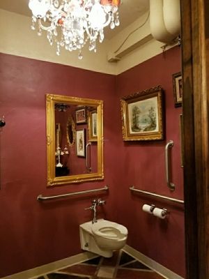 women's bathroom  at Music Forest Cafe in St Paul