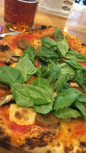 Pretty expensive for a pizza but well worth it! So much flavor and homemade ! at Pompieri Pizza in Durham