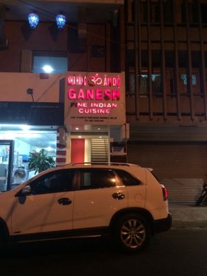 Front entrance  at Ganesh Indian Cuisine in Da Lat