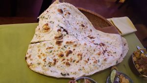 Garlic naan at Ganesh Indian Cuisine in Da Lat